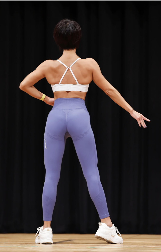 【写真】宗石知子選手の逆三角形の背中